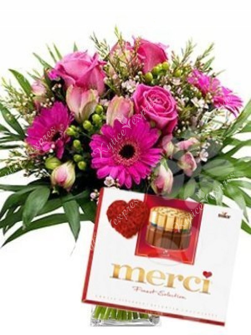 Gift set of Tinsa and Merci bouquets